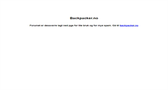 Desktop Screenshot of forum.backpacker.no